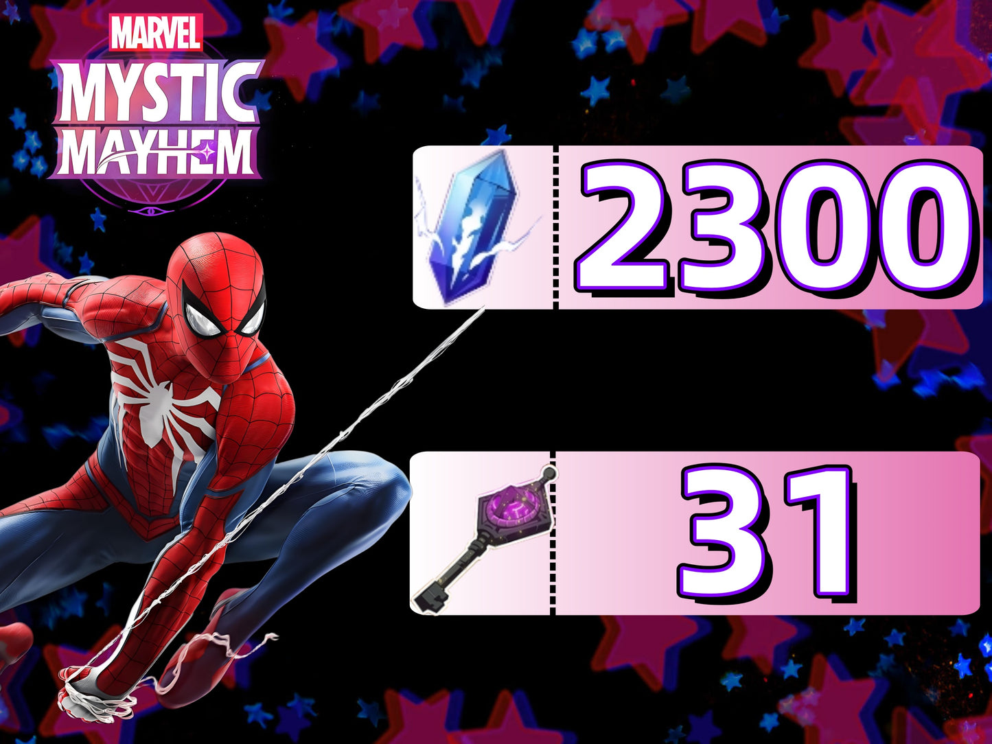 Marvel Mystic Mayhem Account With 2300 Dreamgem 31 Shadow Key