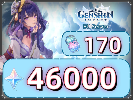 [EU Server] Genshin Impact Account: 46000 Primogems + 170 Draws