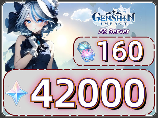 [AS Server] Genshin Impact Account: 42000 Primogems + 160 Draws