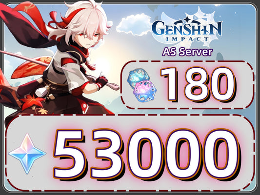 [AS Server] Genshin Impact Account: 53000 Primogems + 180 Draws