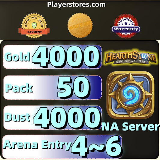 [NA Server]Hearthstone Account With 4000+Gold 50+Packs 4000+Dusts 4~6Arena Entry