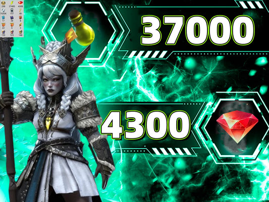 RAID Shadow Legends Account: 2025 New Legendary Senna Amberheart 4300 Gems 37000 Energy With 15 Legendary