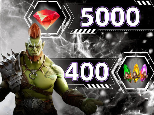 RAID Shadow Legends Account With 5000 Gems 400 Shards 20000 Energy Random 5-8 Legendary