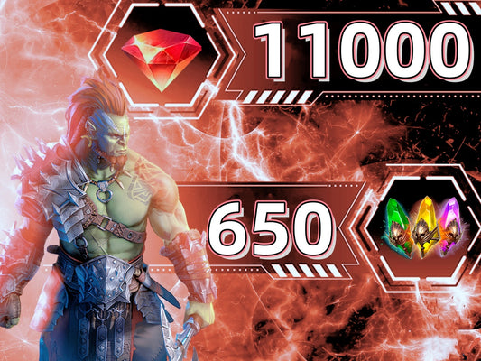 RAID Shadow Legends Account With 11000 Gems 650 Shards 40000 Energy Random 10-12 Legendary