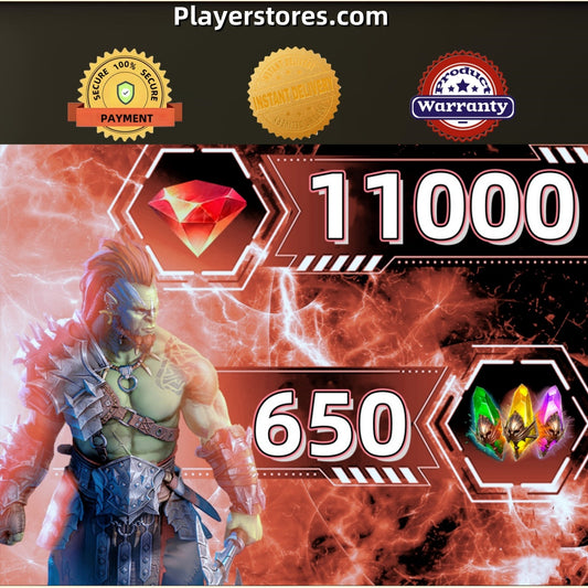 RAID Shadow Legends Account With 11000 Gems 650 Shards 40000 Energy Random 10-12 Legendary