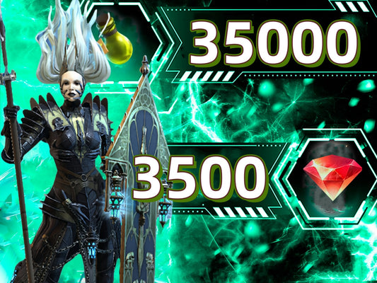 RAID Shadow Legends Account With Mythical Night Queen Krixia 3500 Gems 35000 Energy  Random 10-12 Legendary