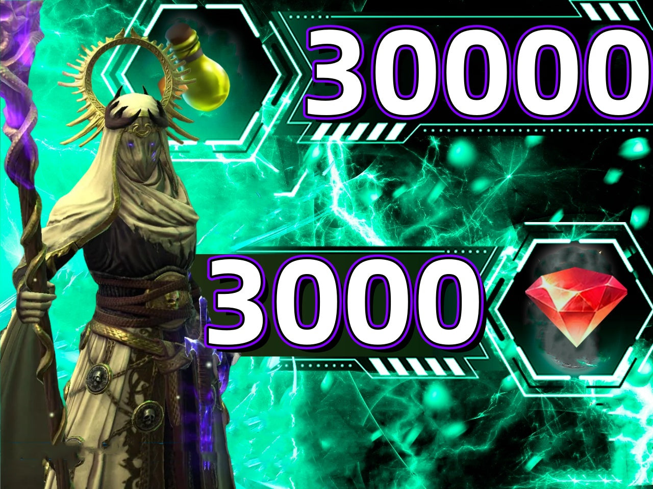 RAID Shadow Legends: NEW Mythical Theodosia Disgraced 3000 Gems 30000 Energy  With 10-12 Legendary
